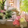 National Tree Company Female Bunny With Wagon Table Decoration, Decorated With Pastel Eggs, Chick, Easter Collection, 14 Inches -Decor Vista GUEST cc363213 2725 4c76 a70e 694efda7a1ec