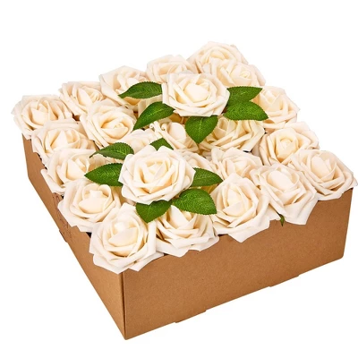 RCZ Décor Artificial Foam Roses For Decoration, Attractive Fake Flowers For DIY Wedding Centerpieces, Includes: 50 Roses With Stems And 20 Leaves 15 RCZ Décor Artificial Foam Roses For Decoration, Attractive Fake Flowers For DIY Wedding Centerpieces, Includes: 50 Roses With Stems And 20 Leaves - Image 13