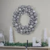 Northlight Silver 3-Finish Shatterproof Ball Ornament Christmas Wreath, 36-Inch -Decor Vista GUEST cccbe9fa 3b26 42f2 964d 35fca53bbe99
