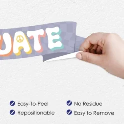 Big Dot Of Happiness Groovy School Graduation Party Photo Backdrop - Wall Decals -Decor Vista GUEST cce8dec6 67e7 4b45 9b66 104d7abda0cb