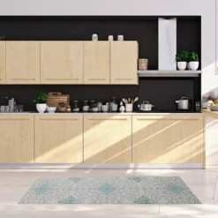 20"x55" Oversized Cushioned Anti-Fatigue Kitchen Runner Mat Rustic Medallion Cream - J&V Textiles -Decor Vista GUEST ce0b3e9c 972d 484e 89b1 a755c95519f5