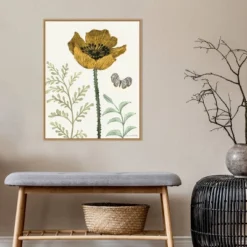22" X 28" Springtime II Warm By Sara Zieve Miller Framed Canvas Wall Art Light Brown - Amanti Art -Decor Vista GUEST ce1792bb 575e 4d17 b02b 69615edf7390