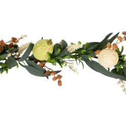 Northlight 5' X 6" Green Gourds And Foliage Artificial Fall Harvest Garland - Unlit -Decor Vista GUEST ceb8dc65 d4d2 4c34 bf15 8d4068316cb5