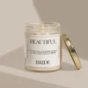 Sweet Water Decor Beautiful Bride Large Quote Text 9oz Clear Jar Candle -Decor Vista GUEST ceed81e5 f7da 483c b85b 16f05ce06006