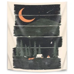 Americanflat Wish I Was Camping By NDTank Wall Tapestry -Decor Vista GUEST cfc244f8 4908 44fc a613 15726c604dcd