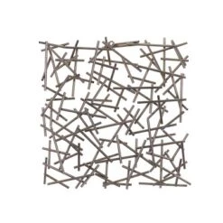 Metal Geometric Overlapping Lines Wall Decor Silver - CosmoLiving By Cosmopolitan -Decor Vista GUEST d041786e 84de 4f88 8345 597f74ef2f75