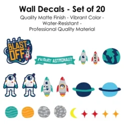 Big Dot Of Happiness Blast Off To Outer Space - Peel And Stick Nursery And Kids Room Vinyl Wall Art Stickers - Wall Decals - Set Of 20 -Decor Vista GUEST d0c13447 4b96 4b0f baba 13816eae235a