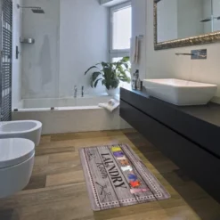 World Rug Gallery Laundry Room Standing Mat -Decor Vista GUEST d0f69feb ce5a 4e74 abf6 b0bbd9d2f7a6