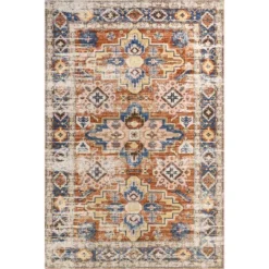NuLOOM Annica Multi Medallion Machine Washable Area Rug -Decor Vista GUEST d273983e 64e0 4960 b391 13c6f2a2e6c0
