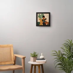 Domonique Brown Stay Home No. 1 Framed Wall Art Black - Deny Designs -Decor Vista GUEST d3551eef 547e 4b48 86d6 4f4ae2c18532