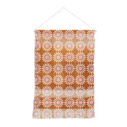 Schatzi Brown Retro Jumbo Daisy Fiber Wall Hanging Orange - Deny Designs -Decor Vista GUEST d35e494b 0777 4ae6 a256 dbca4a070b3f