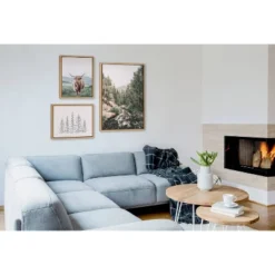 (Set Of 3) Mountain Landscape Set By Various Artists Natural - Kate & Laurel All Things Decor -Decor Vista GUEST d3ac0b18 a47a 4423 9067 fc03bfae7edb