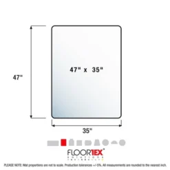 35"x47" Rectangular Anti-Slip Uno Mat For Polished Hard Floors Carpet Tiles - Cleartex 15 35"x47" Rectangular Anti-Slip Uno Mat For Polished Hard Floors Carpet Tiles - Cleartex -Decor Vista GUEST d63f5533 772e 4fad 9ea7 80ff2c1280eb