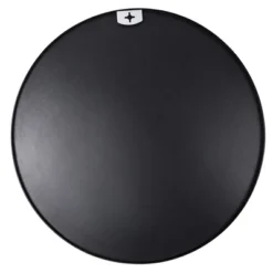 Serio Circle Brushed Aluminum Frame Large Circle Black Round Wall Mirror -The Pop Home -Decor Vista GUEST d6d54541 798b 4855 bd88 f213d83f064a