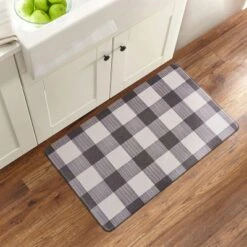 World Rug Gallery Checkered Plaid Anti-Fatigue Standing Mat -Decor Vista GUEST d6e190b1 0e94 4b85 b385 72d66a39d50e