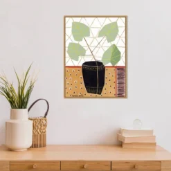 18" X 24" Gold Tablecloth 5 By Marisa Anon Framed Canvas Wall Art - Amanti Art -Decor Vista GUEST d7032c81 49ac 4058 a795 8a0687e2a0bc