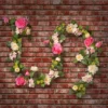National Tree Company 72" Rose And Hydrangea Garland -Decor Vista GUEST d8fcd2f4 a898 4043 a734 63b984e54c0b