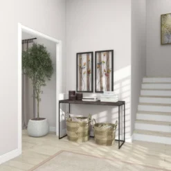 Set Of 2 Metal Bird Wall Decors With Real Wood Detailing Black - Olivia & May -Decor Vista GUEST d970e69e 5a41 49dd 9a05 99fa3cb3cdfe