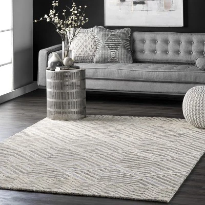 NuLOOM Taytum Handmade Wool Diamond Trellis Area Rug 3 NuLOOM Taytum Handmade Wool Diamond Trellis Area Rug