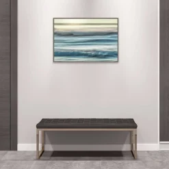 33" X 23" Motion Blur Of Sunset On Coast By Don Paulson Danita Delimont Framed Canvas Wall Art Print - Amanti Art -Decor Vista GUEST dbc306d4 47ea 420e b82b a4f7771bcccf