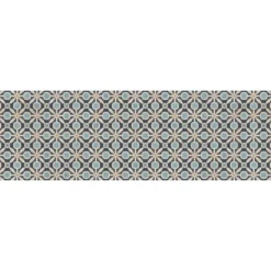 FlorArt Dwight Low Profile Easy Clean Kitchen Mat Blue/Beige - Bungalow Flooring -Decor Vista GUEST dc2a48fb 8809 4c33 bdc6 12adc167bc19