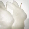 4.75"H Sullivans White Bunny Candle - Set Of 2, White 2 4.75"H Sullivans White Bunny Candle - Set Of 2, White -Decor Vista GUEST ddcd0b31 f688 4e00 bc69 7df2da7b22a2