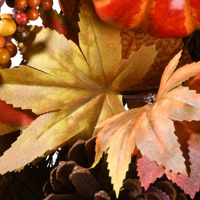 National Tree Company 26" Artificial Fall Teardrop Hanging Wall Decoration 6 National Tree Company 26" Artificial Fall Teardrop Hanging Wall Decoration - Image 4