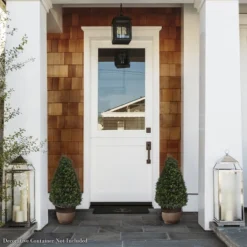 Artificial Cypress Topiary-37 Tower Style Faux Plant In Sturdy Pot - Realistic Indoor Or Outdoor Potted Shrub-Home Decor By Pure Garden -Decor Vista GUEST ddfb25bb 5a0a 49a8 9a63 719cf9aff92d