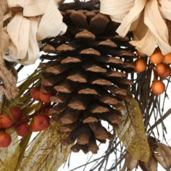 National Tree Company Artificial Autumn Wreath, Decorated With Pinenuts, Gourds, Berry Clusters, Pinecones, Assorted Leaves, Autumn Collection, 22 In -Decor Vista GUEST de1baf3d b561 41dc 8d32 750e18e9ead7