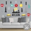 Big Dot Of Happiness NYC Cityscape - Peel And Stick New York Skyline Vinyl Wall Art Stickers - Wall Decals - Set Of 20 -Decor Vista GUEST deaa7808 48b8 400c 929b 50b61bbdfbfc