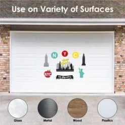 Big Dot Of Happiness NYC Cityscape - Peel And Stick New York Skyline Vinyl Wall Art Stickers - Wall Decals - Set Of 20 -Decor Vista GUEST df383468 d91a 4455 b437 ea2171b17605