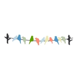 Metal Bird Indoor Outdoor Wall Decor Multi Colored - Olivia & May -Decor Vista GUEST df435a4a 1b33 4a24 a3b8 f779ad529ed0