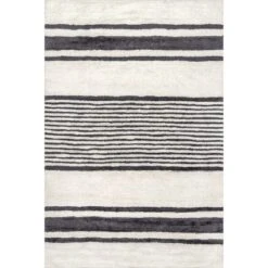 Lauren Liess X RugsUSA - Striped Wool Machine Washable Area Rug -Decor Vista GUEST df5edb08 b1d0 46f7 975a 6d8498c1b98b