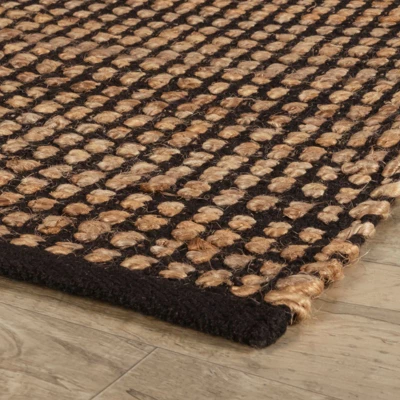 Home Conservatory Gravel Handwoven Jute Area Rug 5 Home Conservatory Gravel Handwoven Jute Area Rug - Image 3