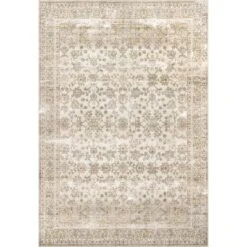 NuLOOM Deadra Vintage Floral Machine Washable Area Rug -Decor Vista GUEST e314f7cd 8e92 49f6 95eb 17f4f7794de1