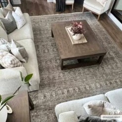 Hauteloom Rectangle Area Rug Taupe -Decor Vista GUEST e3518adc 05f4 43e4 9980 051d05c8d5ae