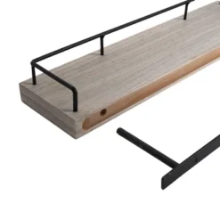 2pc Shelf Gray/Black - New View -Decor Vista GUEST e3e47762 505e 448e a992 8a214e6dc58a