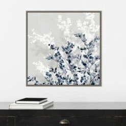 22" X 22" Blue Spring I By Isabelle Z Framed Canvas Wall Art Gray Wash - Amanti Art -Decor Vista GUEST e3effa32 2166 48f3 8a98 0afe04d8c0b4