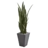 Nearly Natural 57-in Sansevieria Artificial Plant In Slate Planter -Decor Vista GUEST e4621599 1f98 451a 92f4 334817226542