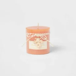 Ribbed Pillar Pumpkin Spice Candle - Threshold™ -Decor Vista GUEST e467f067 2ab8 486b 8756 c7488700fa1b