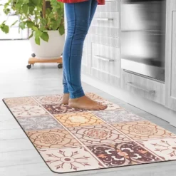 World Rug Gallery Tile Anti-Fatigue Standing Mat -Decor Vista GUEST e5abcd55 056f 49d7 b28c f058ee705dfc