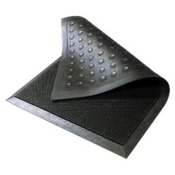 3'x5' HomeTrax Rubber Brush Doormat Black -Decor Vista GUEST e6027c2d 3632 4bb7 97f6 54bbb8abf2b1