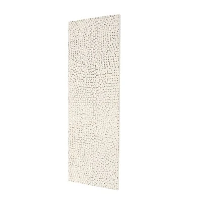 48"x16" Wooden Geometric Handmade Abstract Spotted Panel Wall Decor White - Olivia & May: Carved MDF, Modern Art, Indoor 7 48"x16" Wooden Geometric Handmade Abstract Spotted Panel Wall Decor White - Olivia & May: Carved MDF, Modern Art, Indoor - Image 5