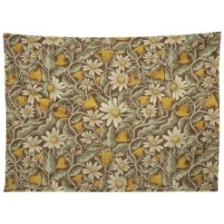 Sewzinski Retro Flowers On Brown Tapestry - Society6 -Decor Vista GUEST e812c9c7 6b80 4885 a546 05e5baaf71e4