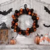 Northlight Orange Spiders And Ornaments Halloween Wreath, 18-Inch, Unlit -Decor Vista GUEST e86625e0 cf4e 4862 8727 7fbbea2c3020