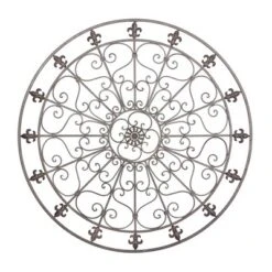 Metal Fleur De Lis Scrollwork And Wall Decor Black - Olivia & May -Decor Vista GUEST e930513f 0649 475b bdd0 7a9488aa8ebd