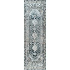 NuLOOM Vintage Melani Medallion Fringe Area Rug -Decor Vista GUEST e962a55e 1eff 4052 b707 7671bbca65bd