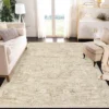 10x13 Washable Rug Large Area Rug For Living Room Soft Non-Slip Backing Stain Resistant & Low Pile Vintage Floral Floor Carpet -Decor Vista GUEST ea99eda5 c217 4193 9696 3078b89fdab9