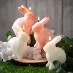 4.75"H Sullivans Pink Bunny Candle - Set Of 2, Pink 6 4.75"H Sullivans Pink Bunny Candle - Set Of 2, Pink -Decor Vista GUEST ead1ca53 d8ec 442e 9878 b74740ca5dba