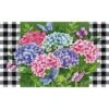 Evergreen Hydrangea Checks Embossed Indoor Outdoor Doormat 18 X 30 Green 1 Evergreen Hydrangea Checks Embossed Indoor Outdoor Doormat 18 X 30 Green -Decor Vista GUEST eaf21903 1189 438f 9cb1 ca564290cac9